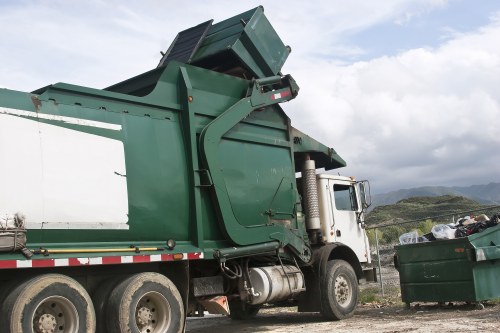 Advanced recycling technology in Spitalfields waste management center