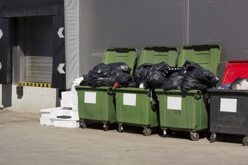 Eco-friendly recycling process for skip waste in Spitalfields