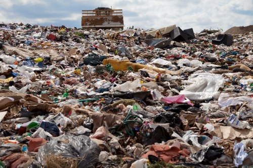 Equipment used for site clearance in an urban setting